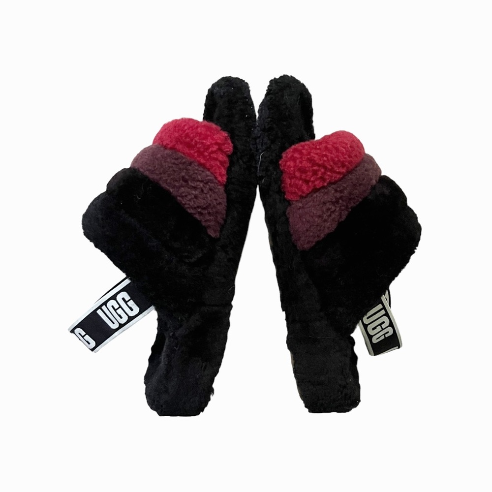 Ugg Fluff Yeah Multicolor Shearling Slingback Sli… - image 7